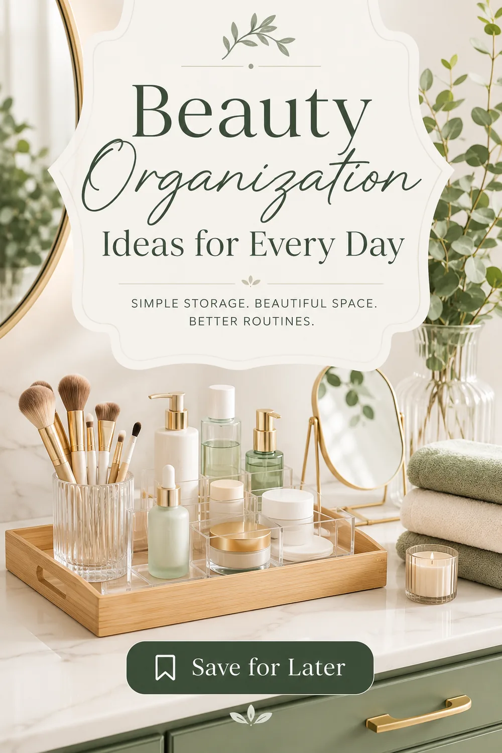 Beauty Organization Ideas for Every Day